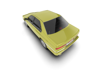 Bir arabanın 3 boyutlu görüntüsü izole edildi