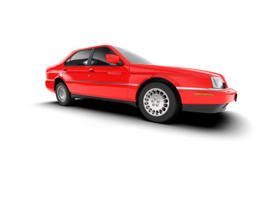 Kırmızı araba vektör illüstrasyonu