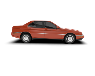 Kırmızı araba beyaz arka planda izole edilmiş. 3d oluşturma