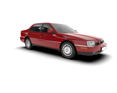 araba beyaz arkaplanda izole edildi