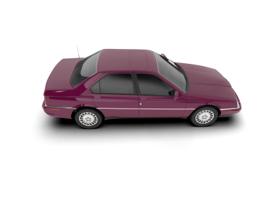 Araba beyaz arka planda izole edilmiş. 3d oluşturma.