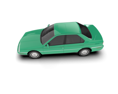 araba beyaz arkaplanda izole edildi