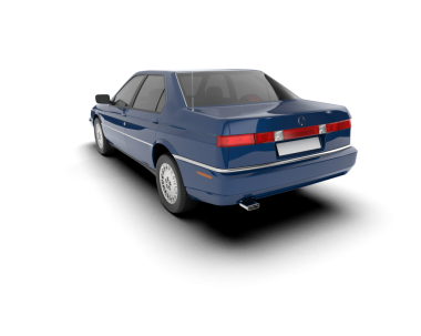 Lüks araba. Vektör çizimi. Gri arka planda bir araba.