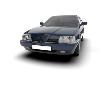 Modern araba ön görüntüsü beyaz bir arkaplanda izole edilmiş. yüksek kaliteli resimleme