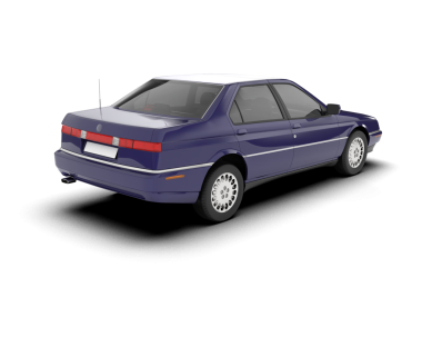 beyaz arka planda modern araba