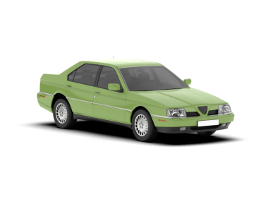 Yeşil ve beyaz arabanın vektör illüstrasyonu