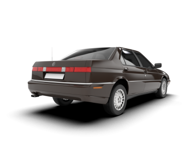 beyaz arka planda modern araba