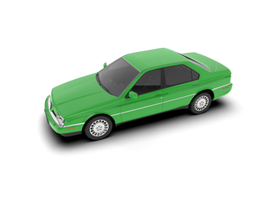 yeşil sedan araba ikonu. Web için düz çizim sedan sedan vektör simgesi