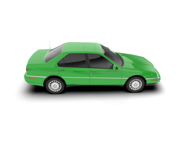 yeşil araba simgesi, düz stil