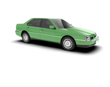 beyaz arkaplanda modern araba