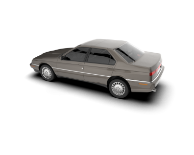 beyaz arkaplanda izole edilmiş araba 3 boyutlu görüntüleme