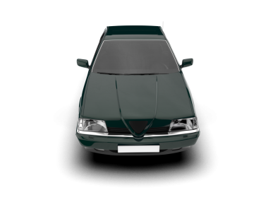 Araba beyaz arka planda izole edilmiş. 3d oluşturma