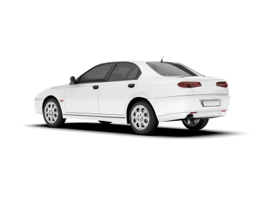 Beyaz arkaplandaki araba