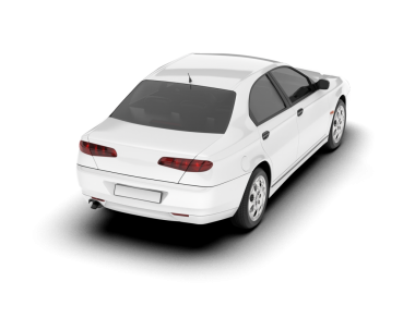 Modern araba. 3d oluşturma