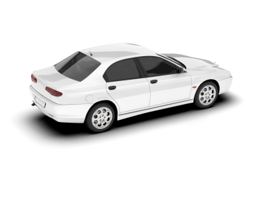 beyaz arkaplandaki araba.