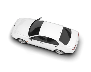 Araba beyaz arka planda izole edilmiş. 3d illüstrasyon