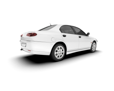 Modern lüks araba beyaz zemin üzerine