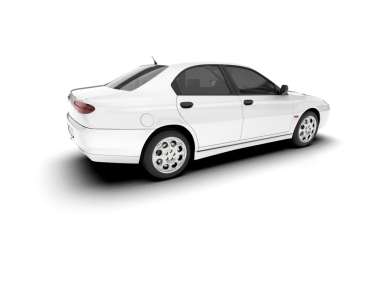 - Araba. Beyaz arka planda bir araba. 3 Boyutlu Hazırlama