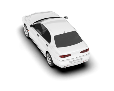 Modern lüks araba. Beyaz arka planda izole edilmiş. 3 boyutlu resimleme