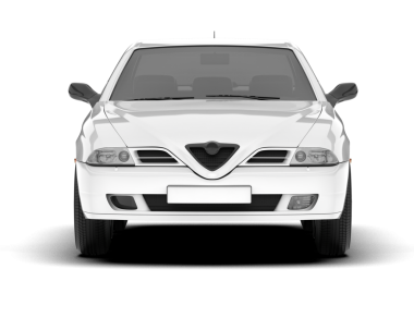 Modern araba. Beyaz arkaplandaki araba