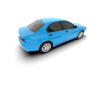 beyaz arkaplanda modern araba