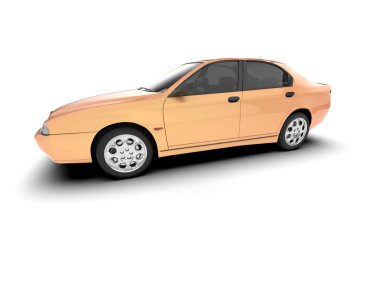 Beyaz arkaplandaki araba