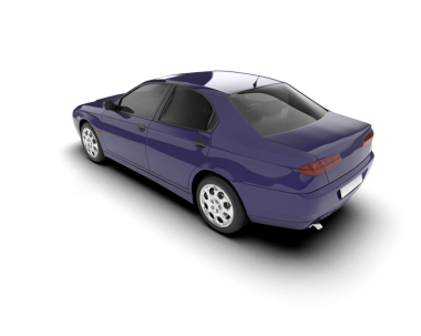 Jenerik bir arabanın 3 boyutlu canlandırması