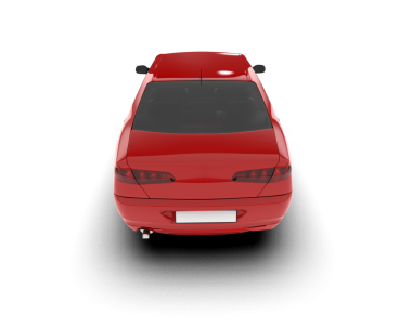 modern kırmızı araba izole