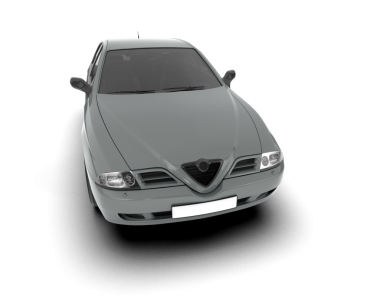 İzole edilmiş modern lüks araba. 3d oluşturma.