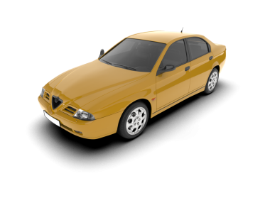 beyaz arka planda modern araba