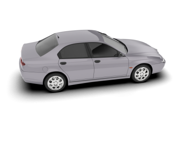 Modern lüks araba. beyaz arkaplandaki araba.