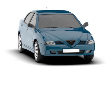 Gri arka planda modern kompakt araba