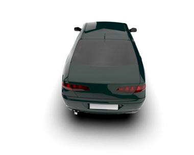 Gri arkaplandaki izole siyah araba