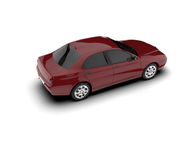 modern araba beyaz arkaplanda izole edildi