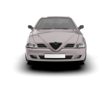 beyaz arkaplanda modern araba