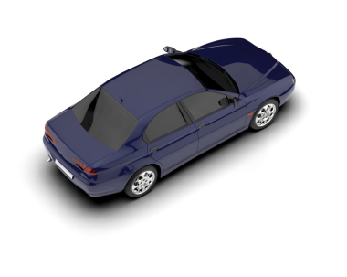 3 boyutlu lüks bir araba. Beyaz arkaplandaki araba.