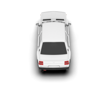 araba beyaz arkaplanda izole edildi, 3 boyutlu görüntüleme