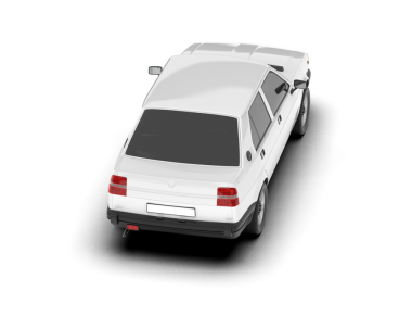 modern araba siyah arkaplanda izole edildi