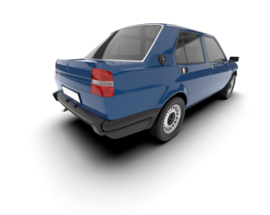 gerçekçi 3 boyutlu spor araba çizimi