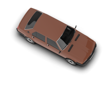 Araba siyah arka planda izole edilmiş. 3d oluşturma