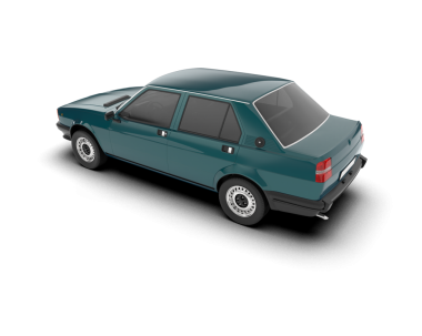 Beyaz arka planda bir araba. vektör