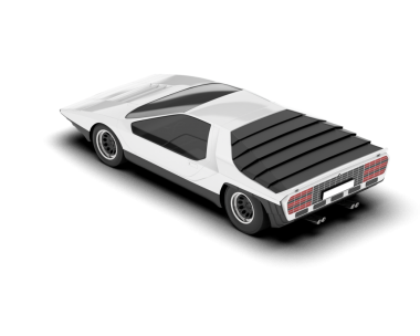 beyaz arkaplanda modern araba