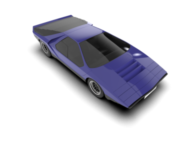 beyaz arkaplanda modern araba