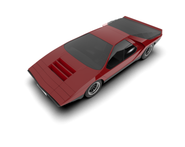 kırmızı araba 3 boyutlu görüntüleme
