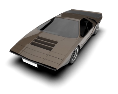 3 boyutlu bir araba.