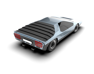 Bir arabanın 3 cg görüntüsü