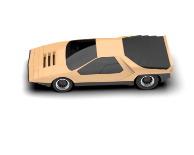 Siyah arka planı olan elektrikli bir arabanın 3 boyutlu çizimi