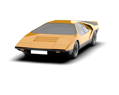 altın klasik araba beyaz arka planda izole