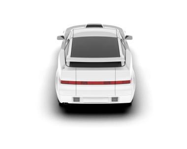 araba beyaz arkaplanda izole edildi