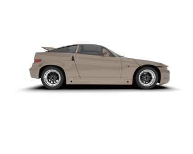 Klasik yarış arabası. 3d vektör illüstrasyonu.